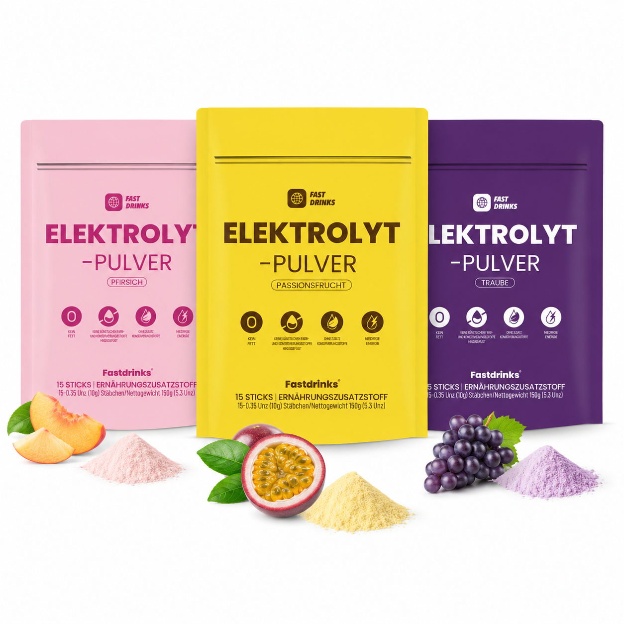 FAST DRINKS PERFORMER STARTER SET - BERRY BLAST + CRAZY PEACH + WILD PASSION